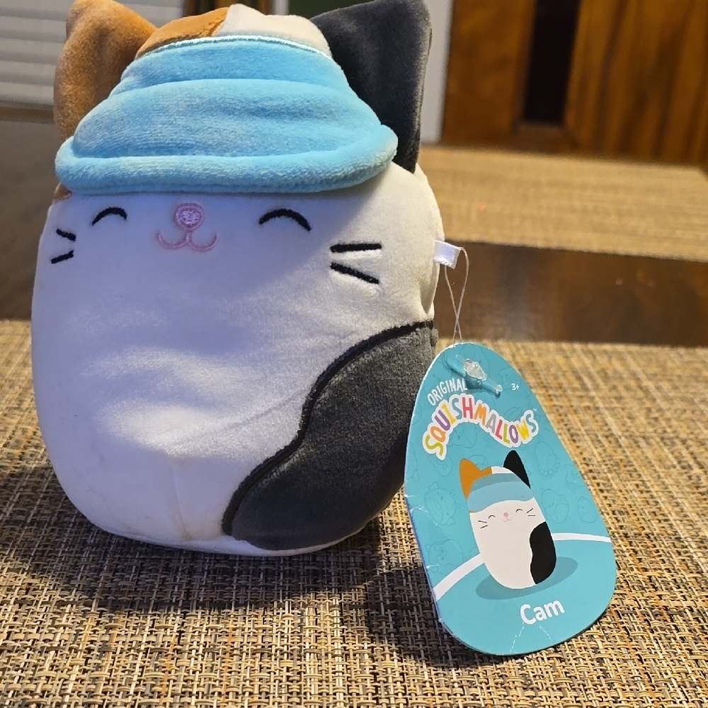 Squishmallows Cam Cat Plush Toy - Multicolor